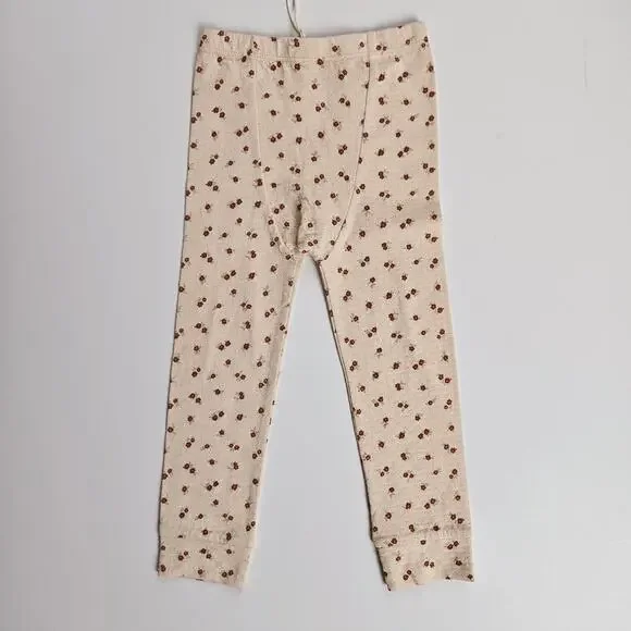 NWT Quincy Mae Petite Floral Pointelle Leggings Size 4-5Y - Picture 2 of 4